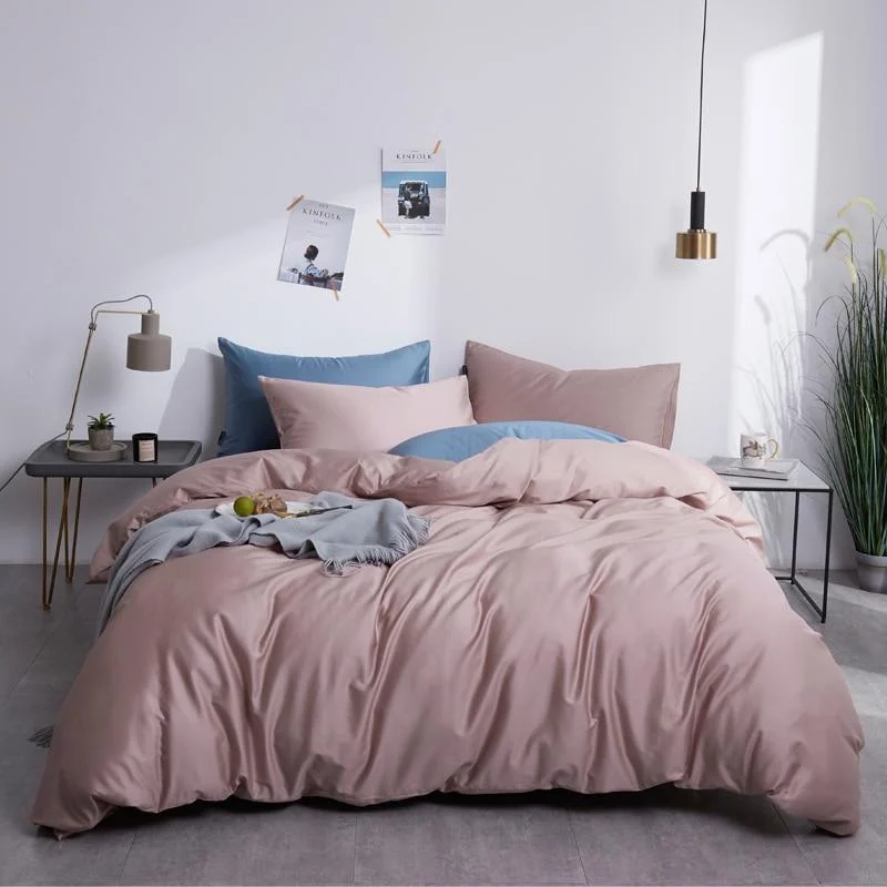 Plain Silky Soft Duvet Cover Set - Glova