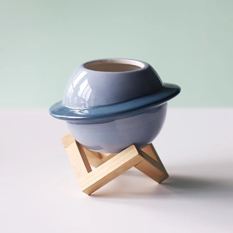 Planet Shaped Plant Pot - Glova