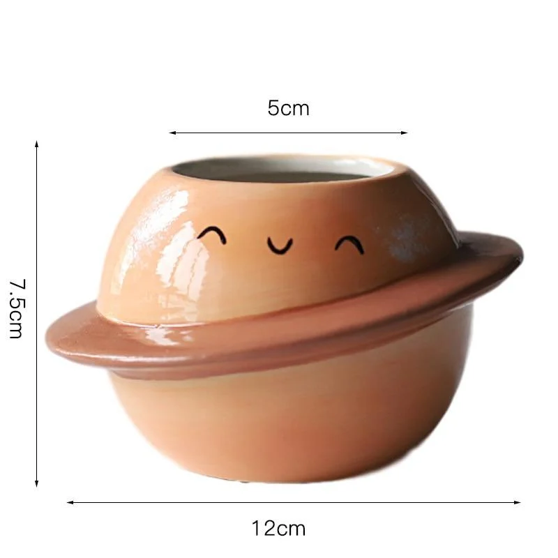 Planet Shaped Plant Pot - Glova