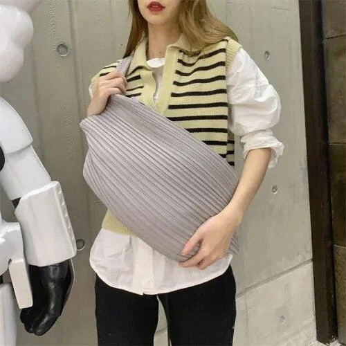 Pleated Large Capacity Shoulder Crossbody Bags for Women - Glova