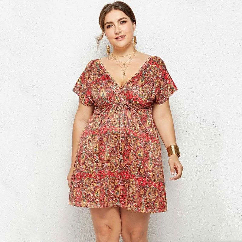 Plus Size Adele Midi Dress - Glova