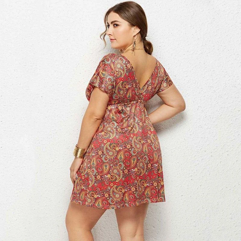 Plus Size Adele Midi Dress - Glova