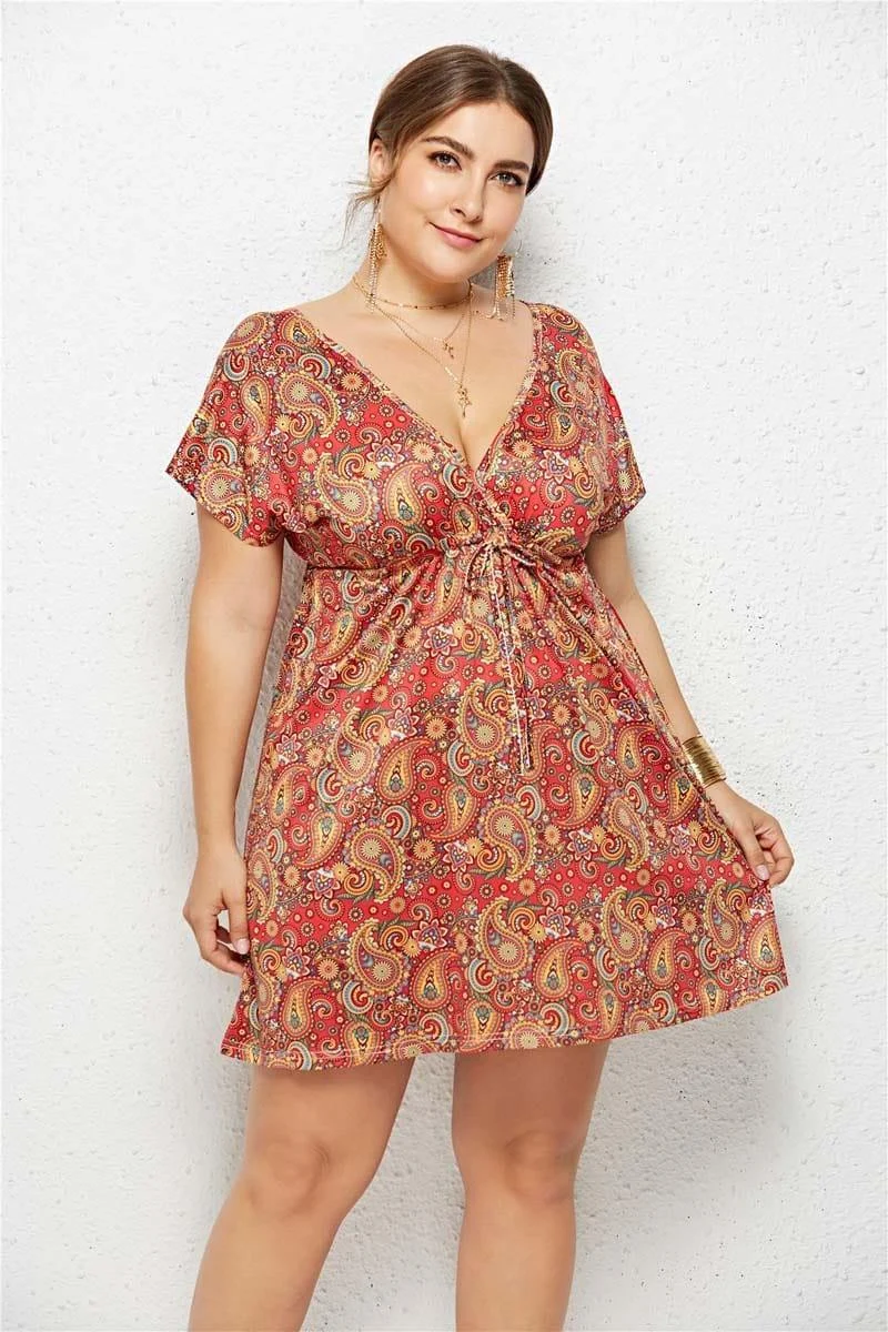 Plus Size Adele Midi Dress - Glova