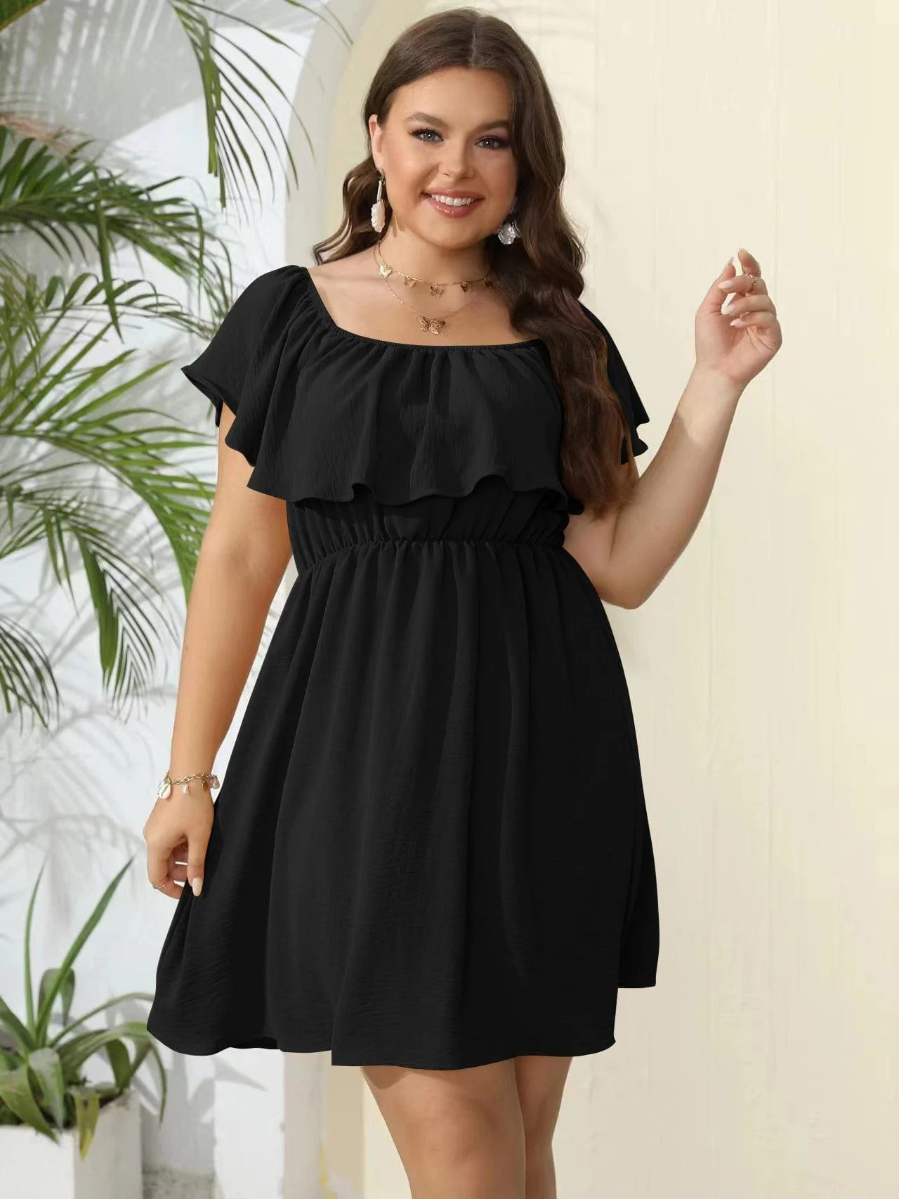 Plus Size Alcyone Mini Dress - Glova