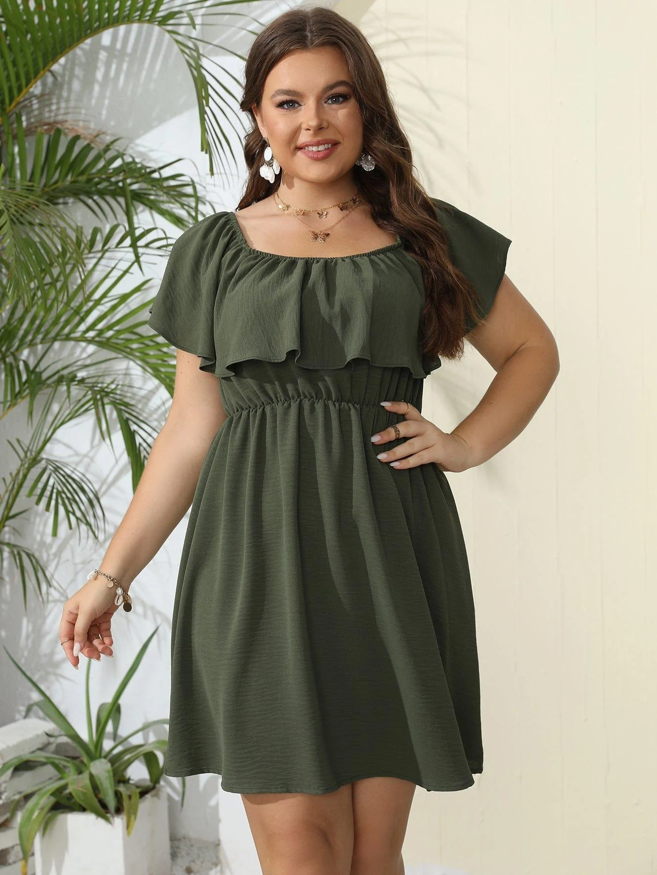 Plus Size Alcyone Mini Dress - Glova