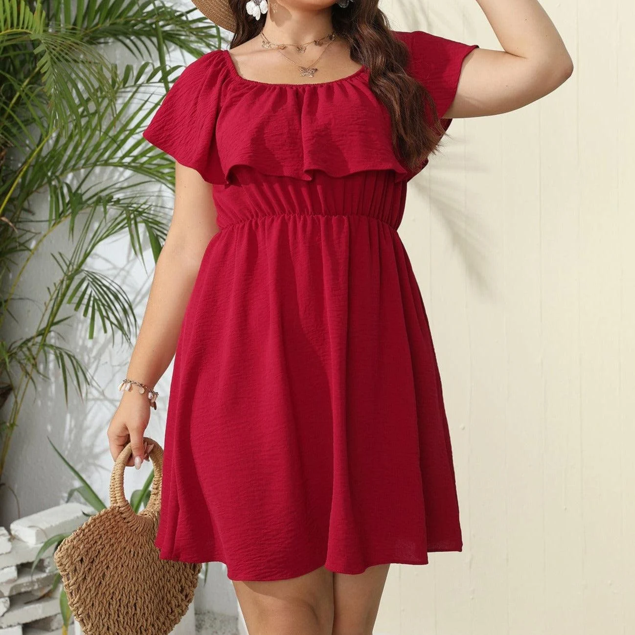 Plus Size Alcyone Mini Dress - Glova