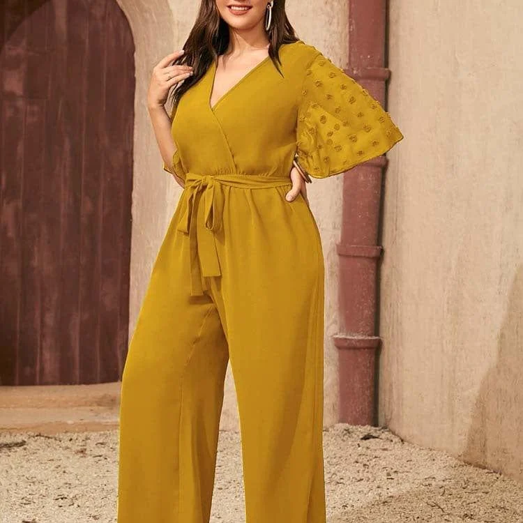 Plus Size Daffodil Boho Jumpsuit - Glova