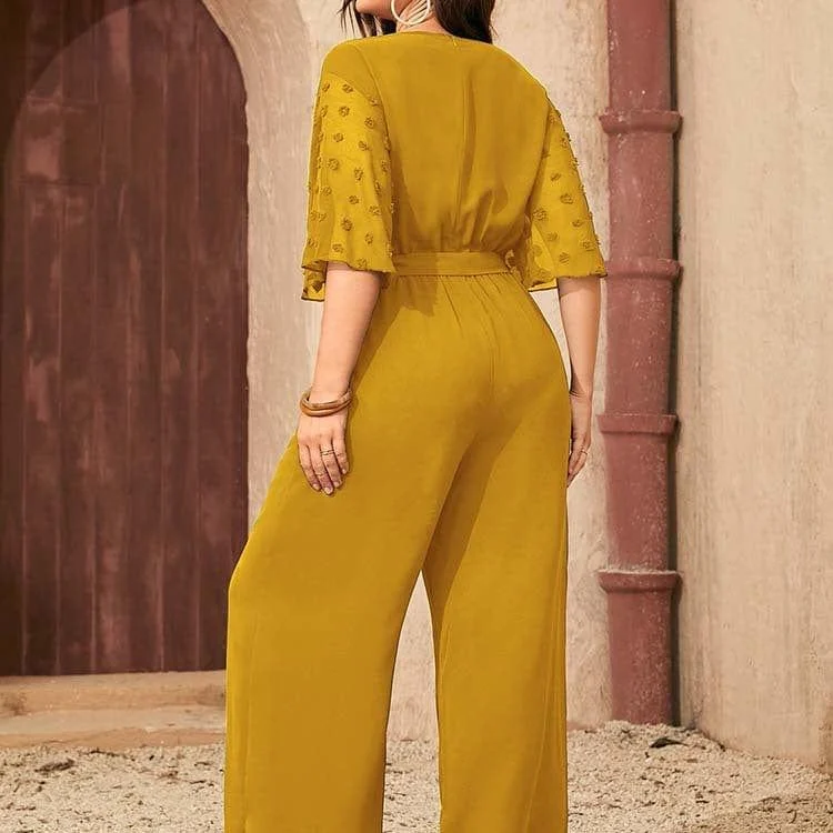 Plus Size Daffodil Boho Jumpsuit - Glova