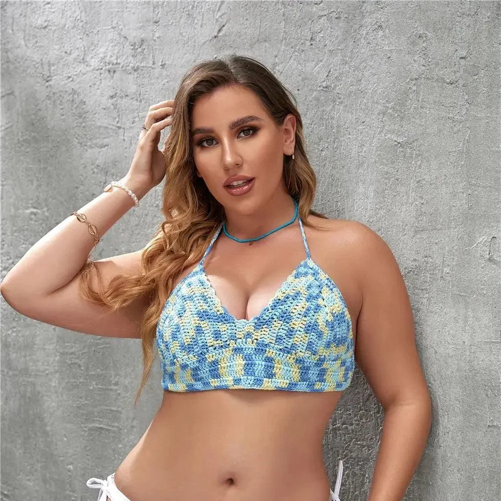 Plus Size Elysia Crochet Bikini Top - Glova