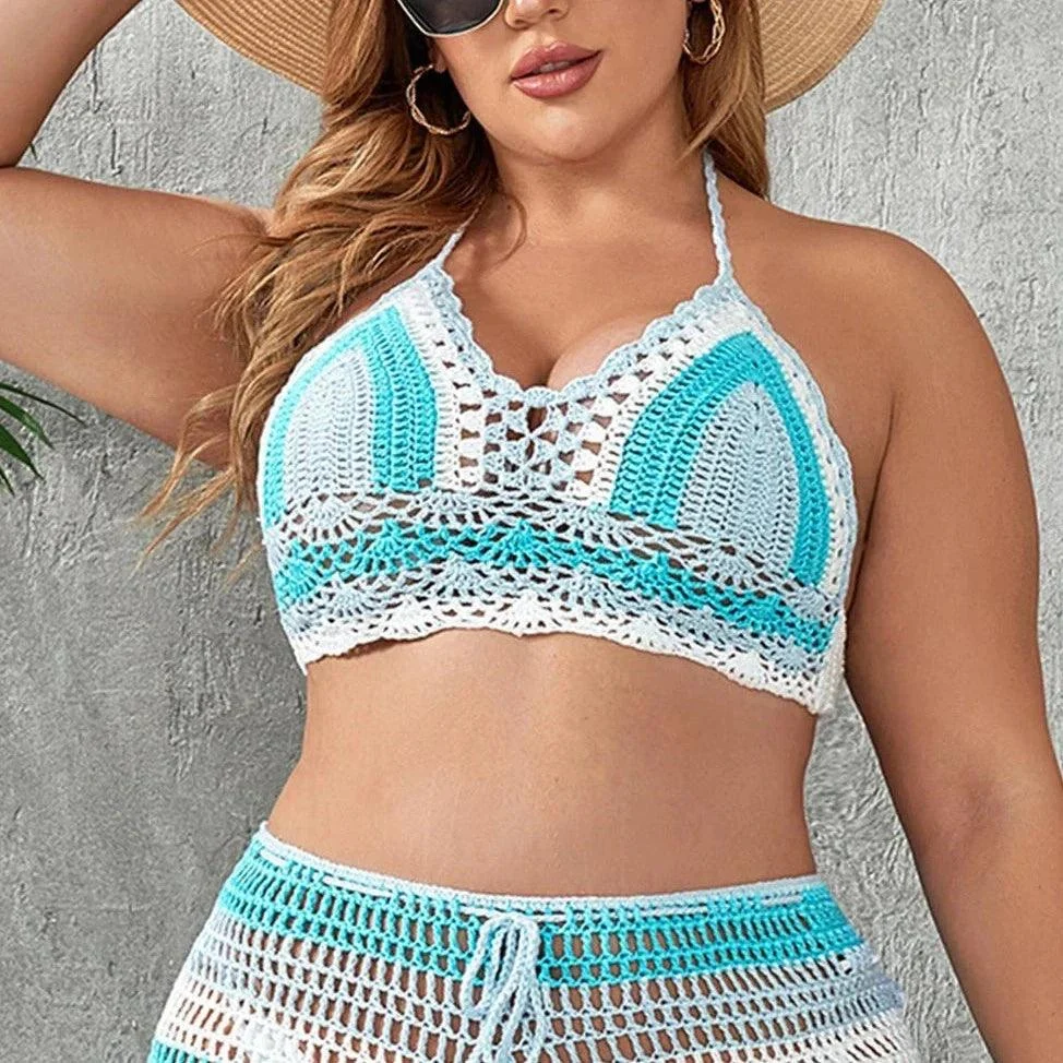 Plus Size Elysia Crochet Bikini Top - Glova