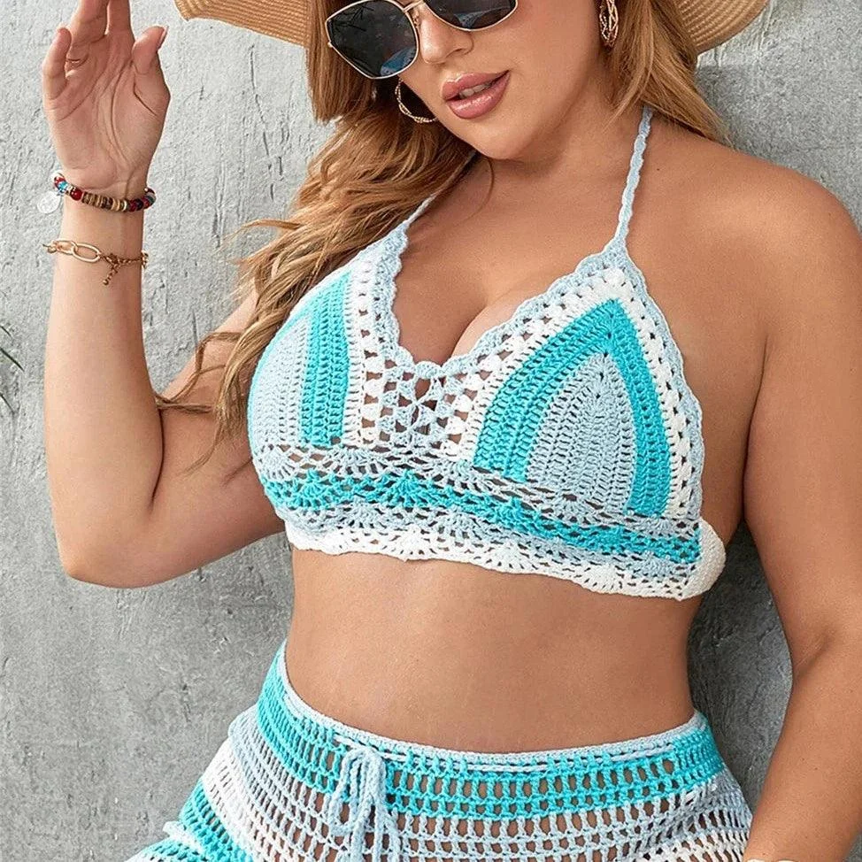 Plus Size Elysia Crochet Bikini Top - Glova