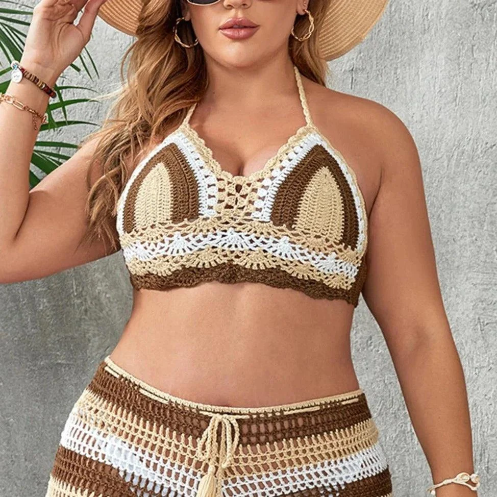 Plus Size Elysia Crochet Bikini Top - Glova