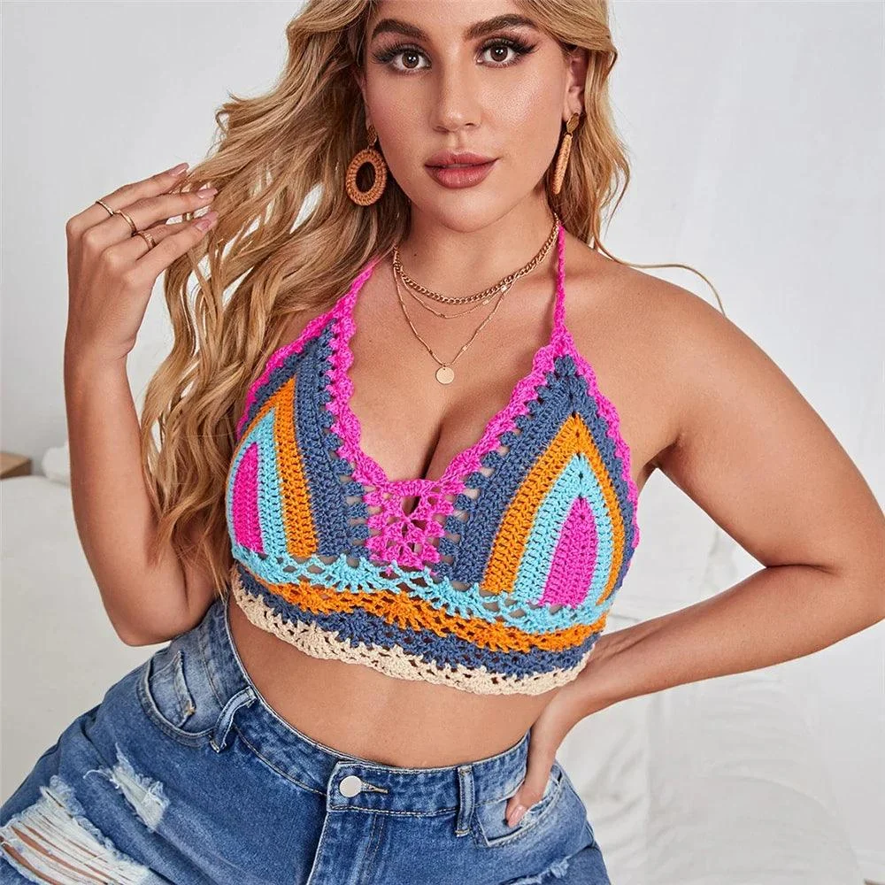 Plus Size Elysia Crochet Bikini Top - Glova