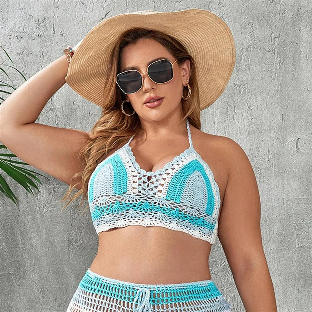 Plus Size Elysia Crochet Bikini Top - Glova