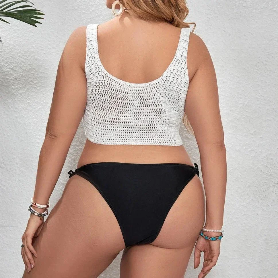 Plus Size Elysia Crochet Bikini Top - Glova