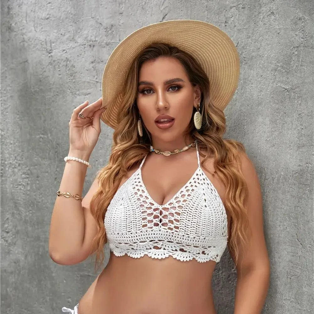 Plus Size Elysia Crochet Bikini Top - Glova