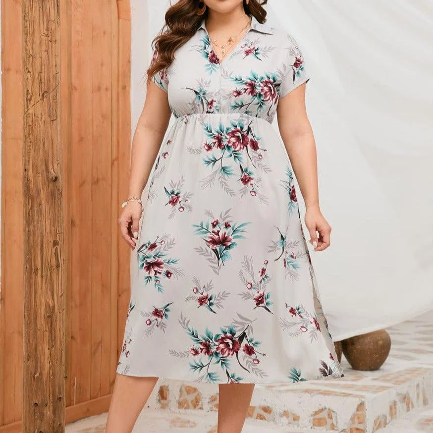 Plus Size Emmy Midi Dress - Glova