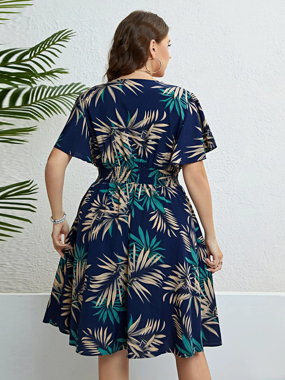 Plus Size Faith Midi Dress - Glova