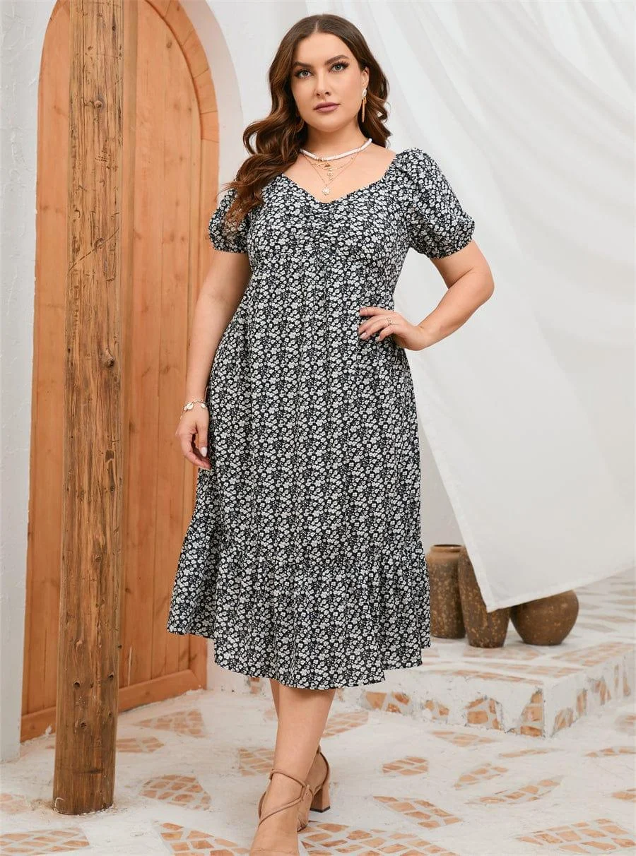 Plus Size Josie Midi Dress - Glova