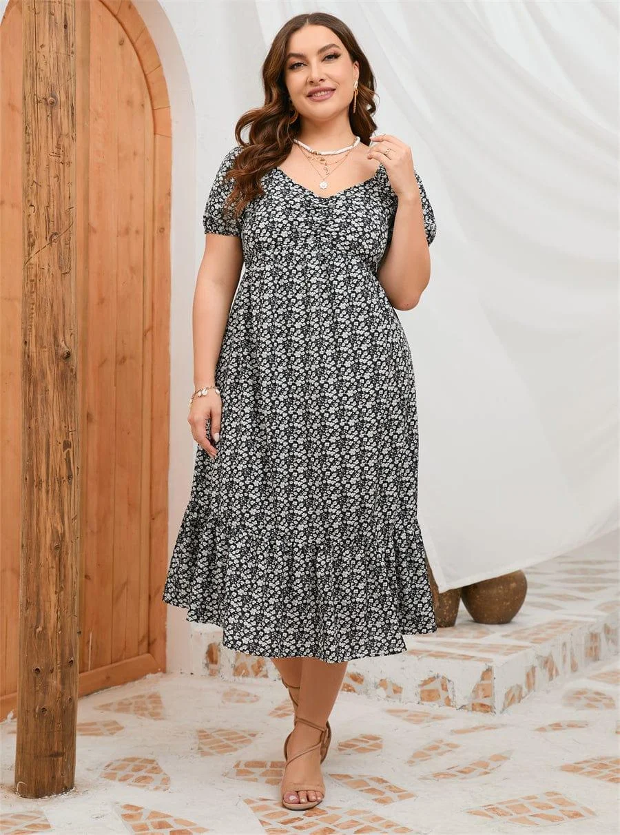 Plus Size Josie Midi Dress - Glova