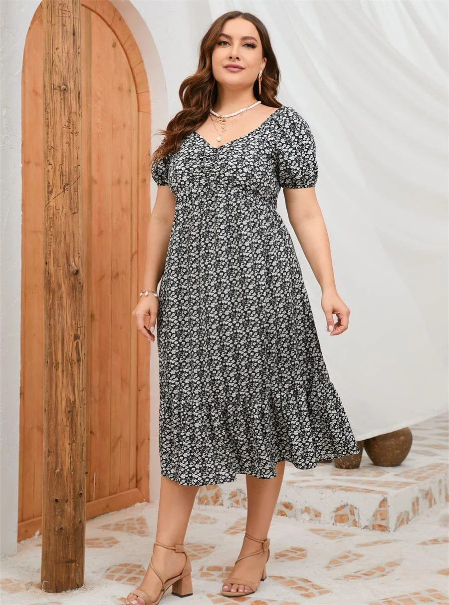 Plus Size Josie Midi Dress - Glova