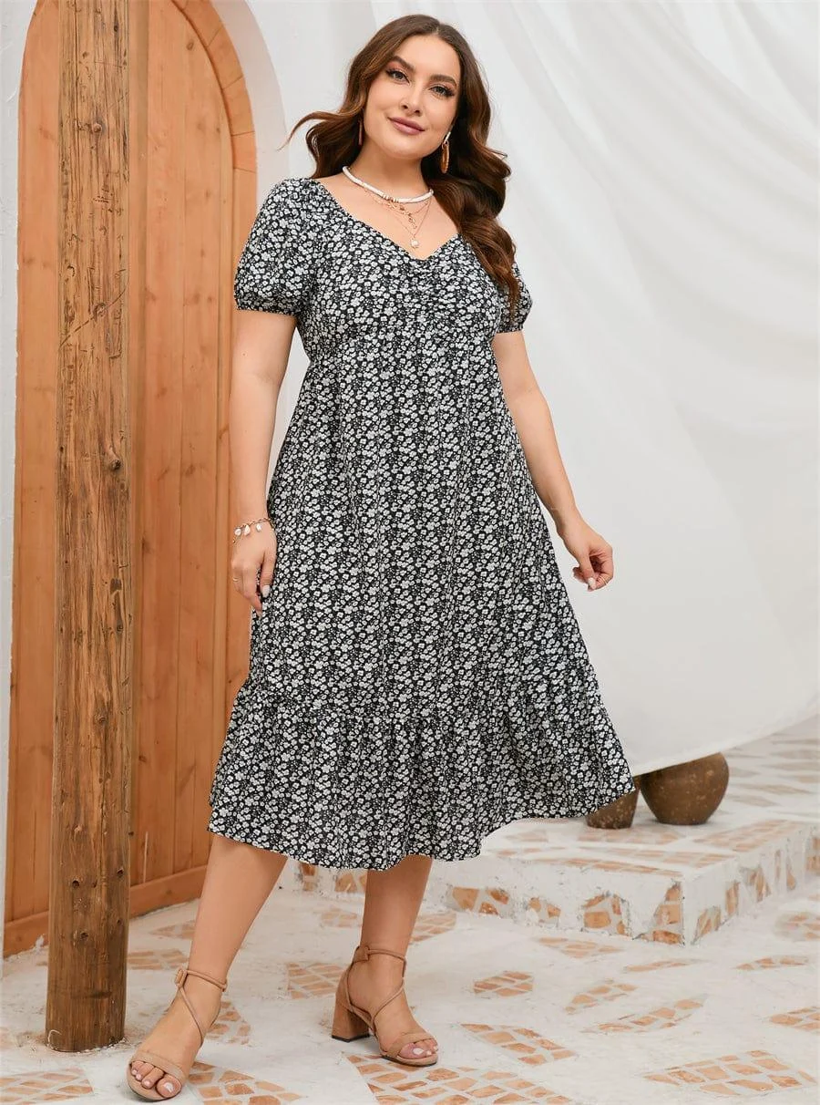 Plus Size Josie Midi Dress - Glova