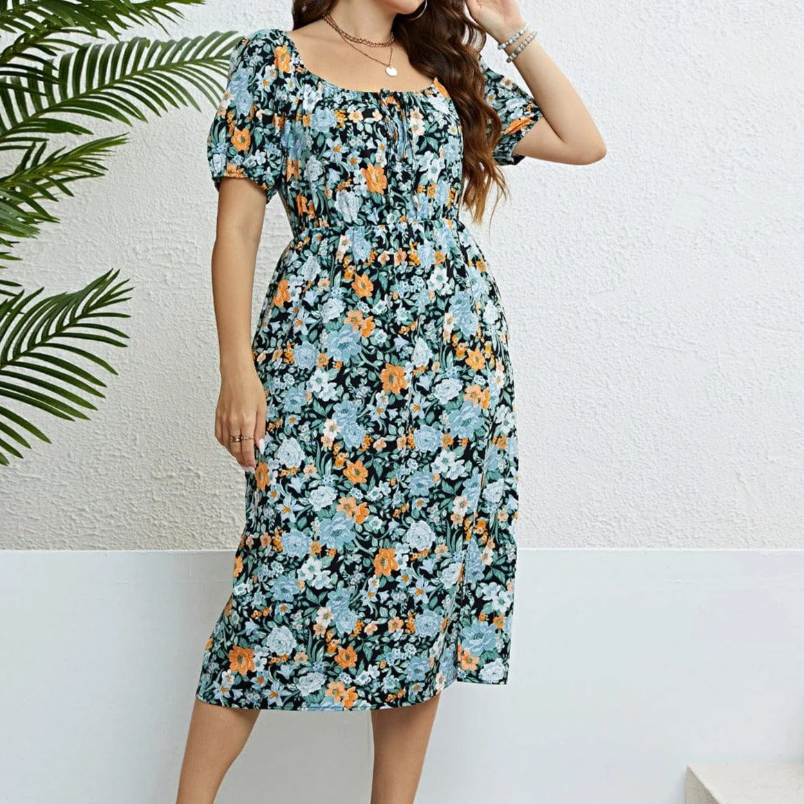 Plus Size Layla Midi Dress - Glova