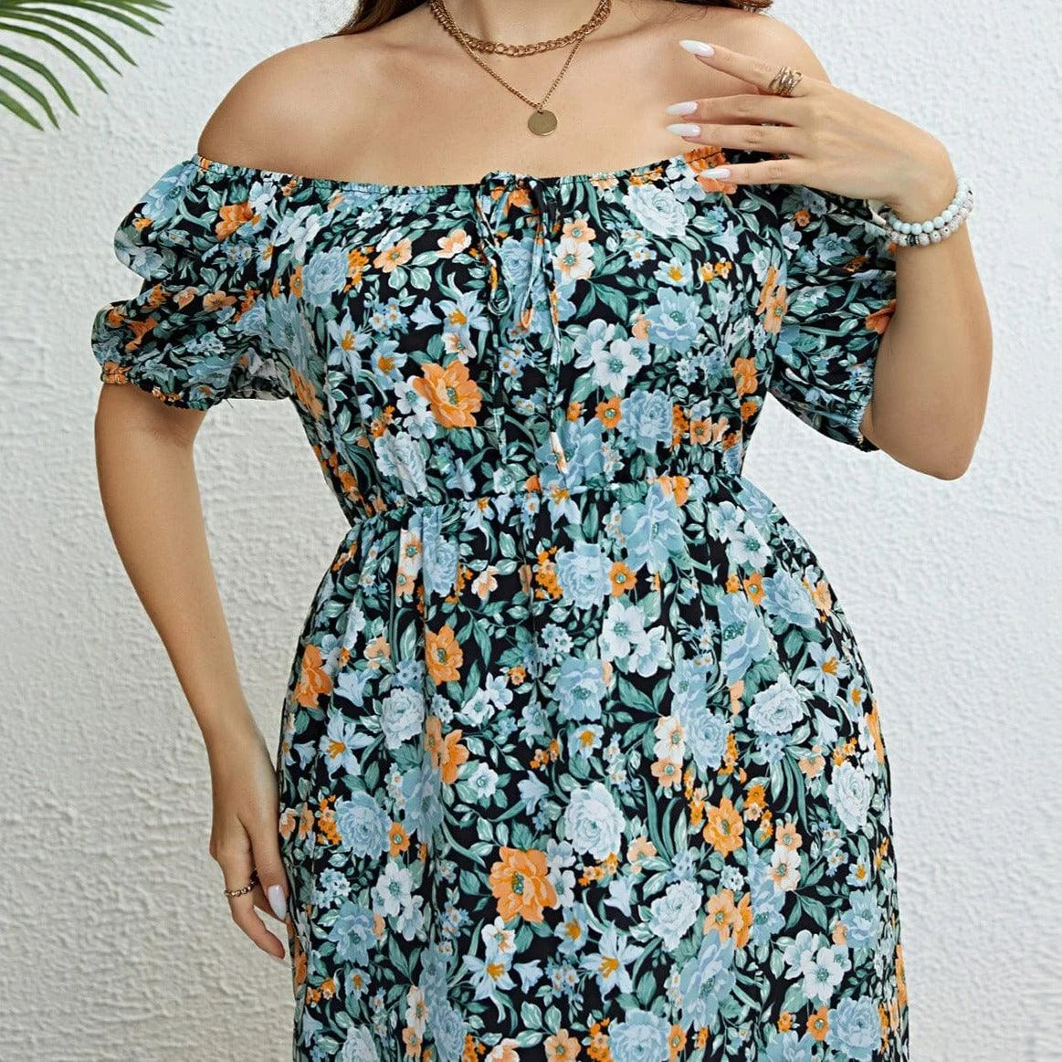 Plus Size Layla Midi Dress - Glova