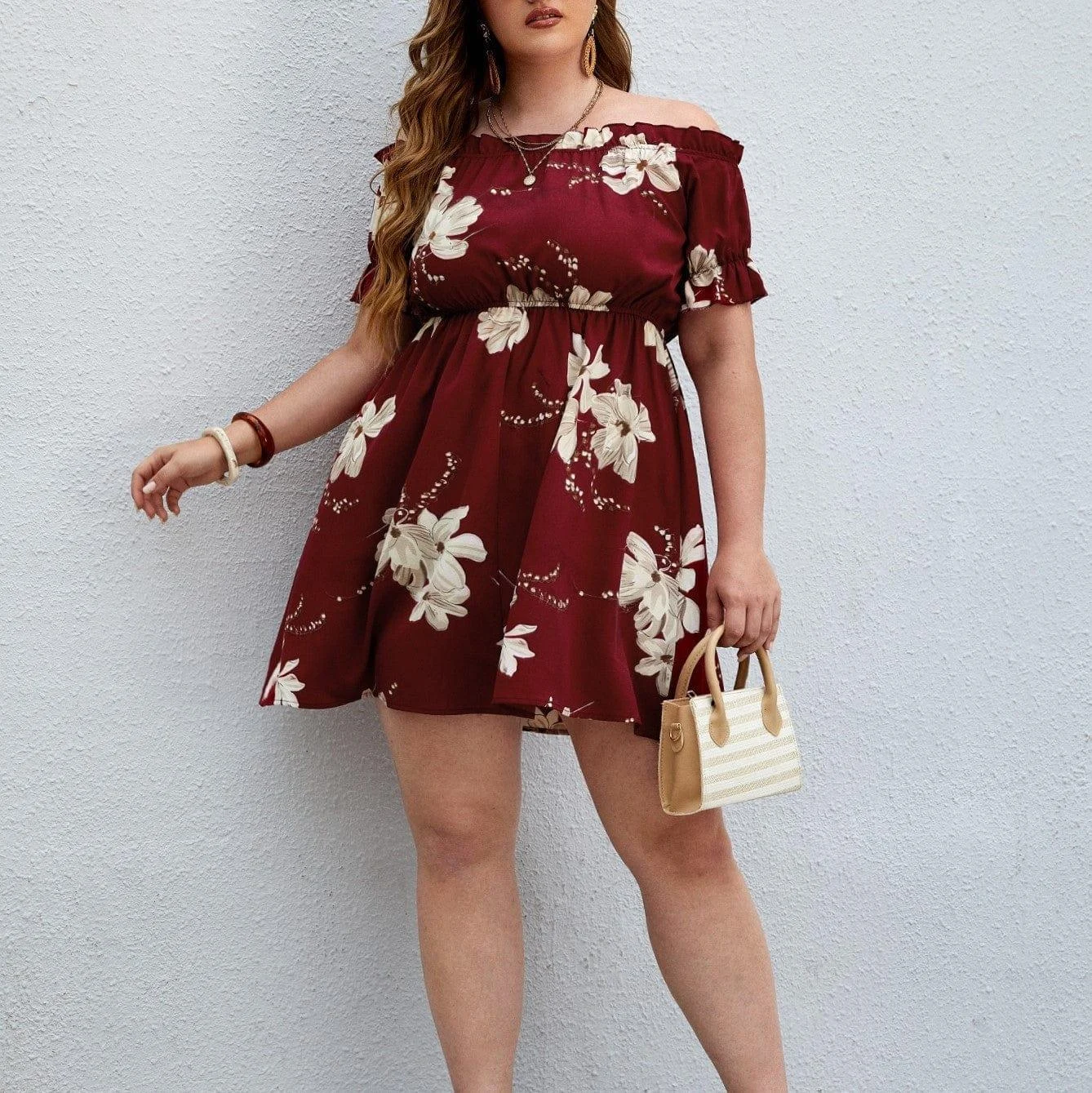 Plus Size Magdalena Midi Dress - Glova