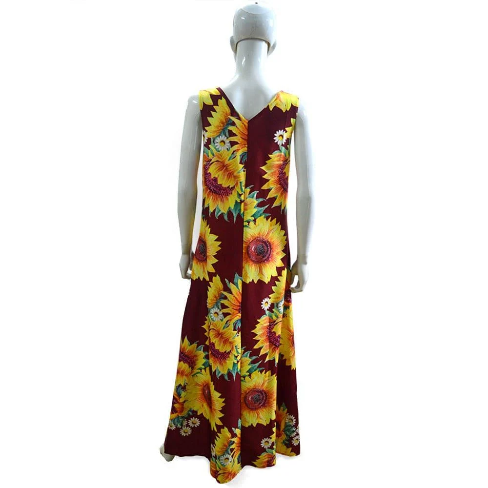 Plus Size Sunshine Blossom Maxi Dress - Glova