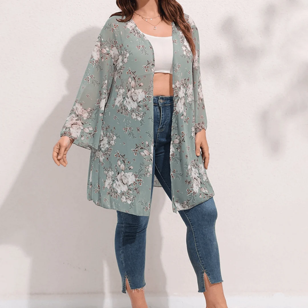 Plus Size Tamesis Cardigan Kimono - Glova