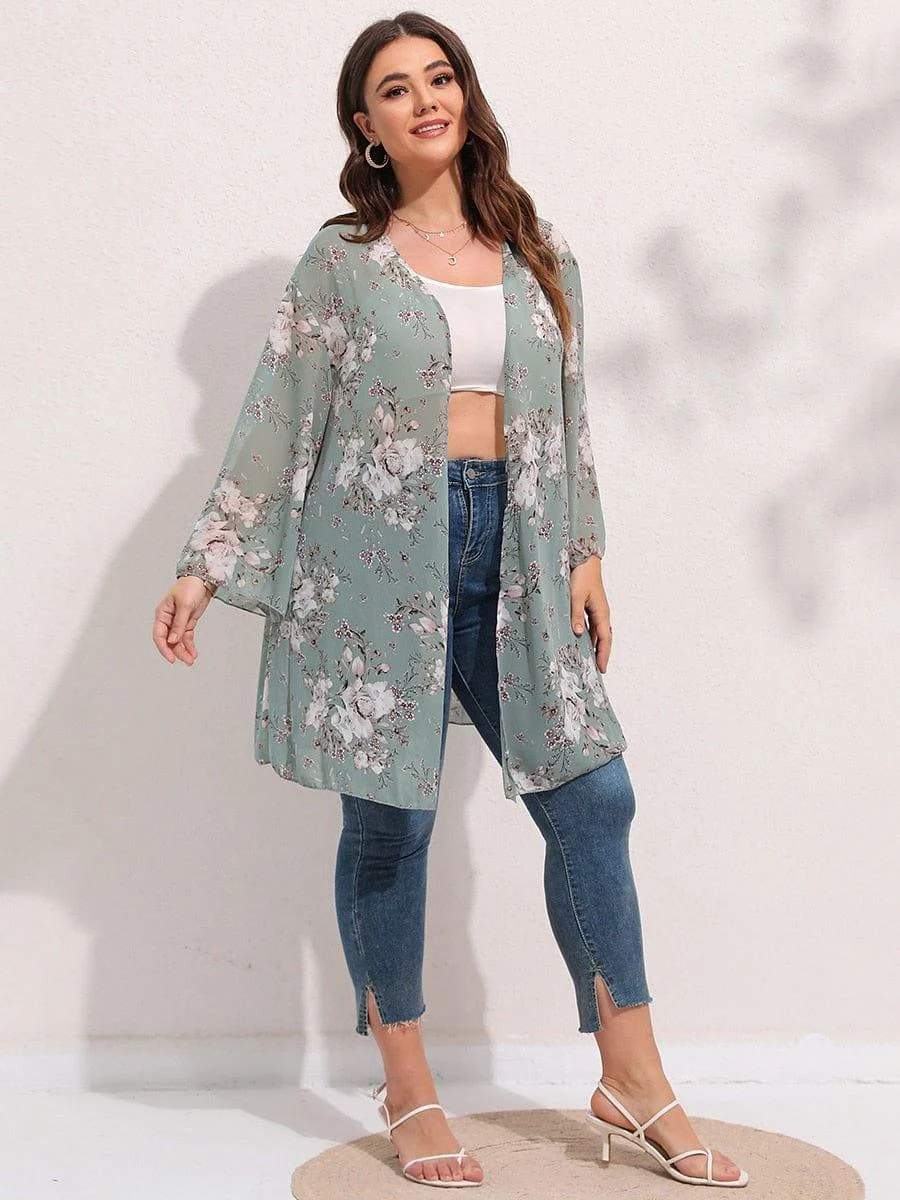 Plus Size Tamesis Cardigan Kimono - Glova