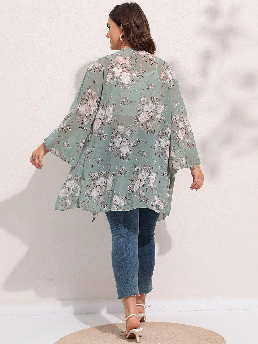 Plus Size Tamesis Cardigan Kimono - Glova