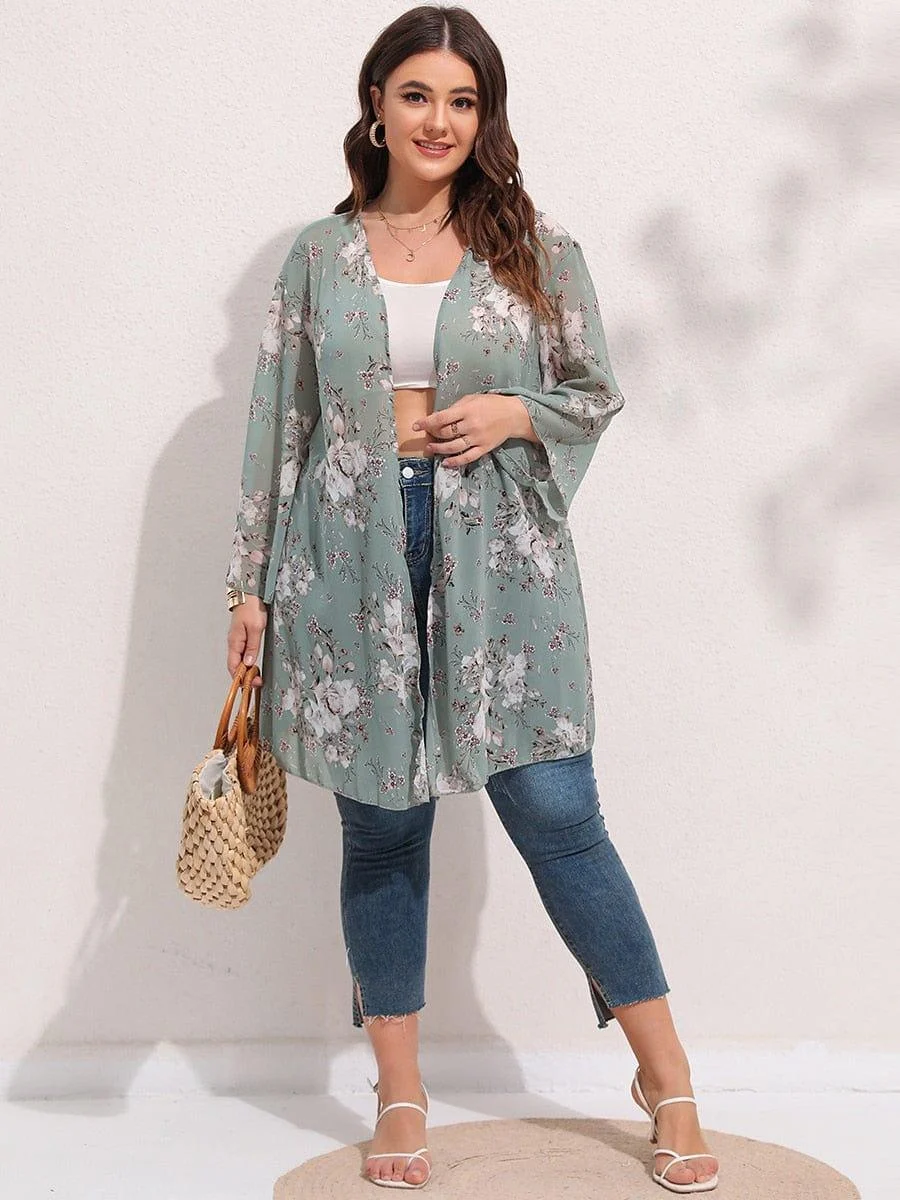 Plus Size Tamesis Cardigan Kimono - Glova