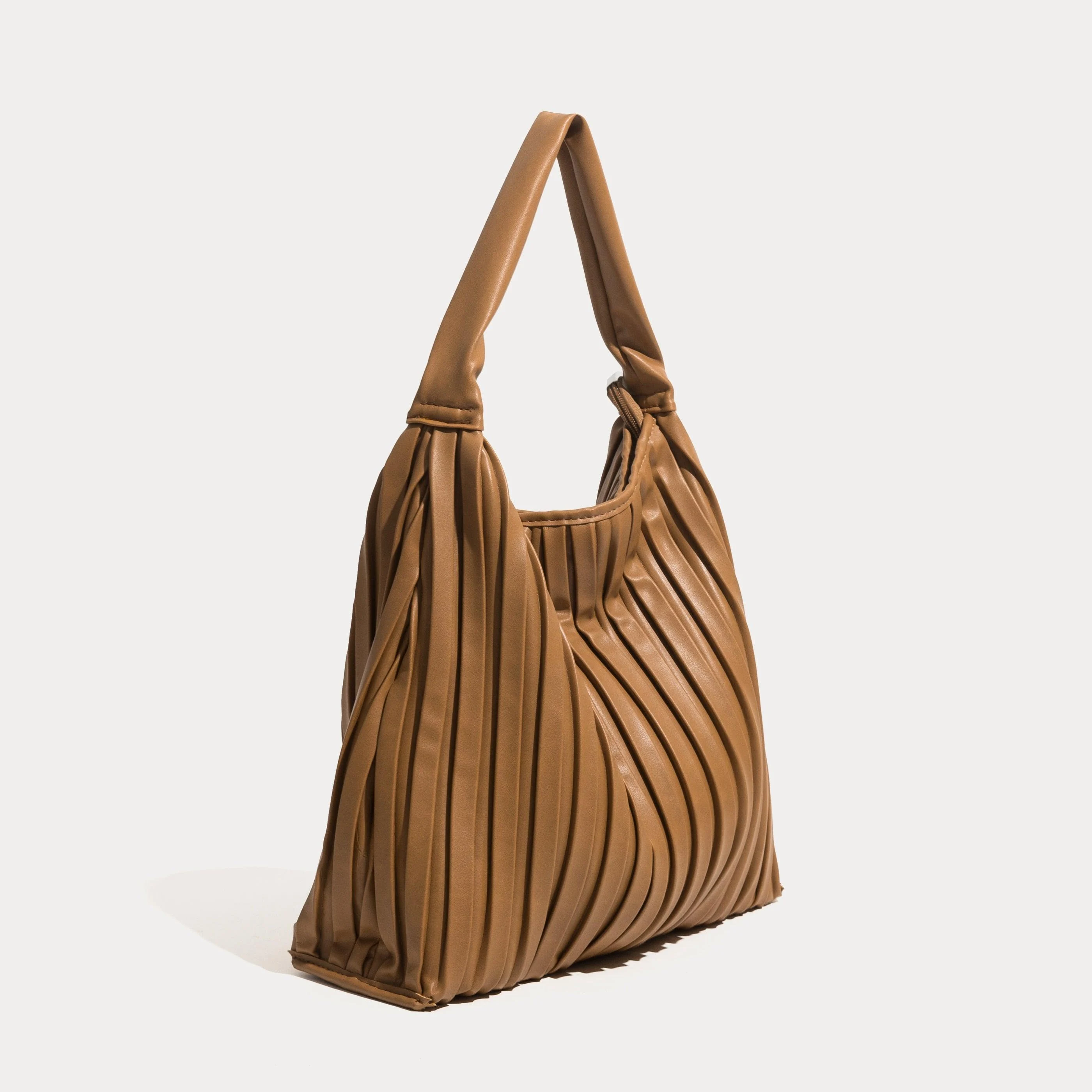 Portia Pleated Faux Leather Hobo Bags - 5 Colors - Glova