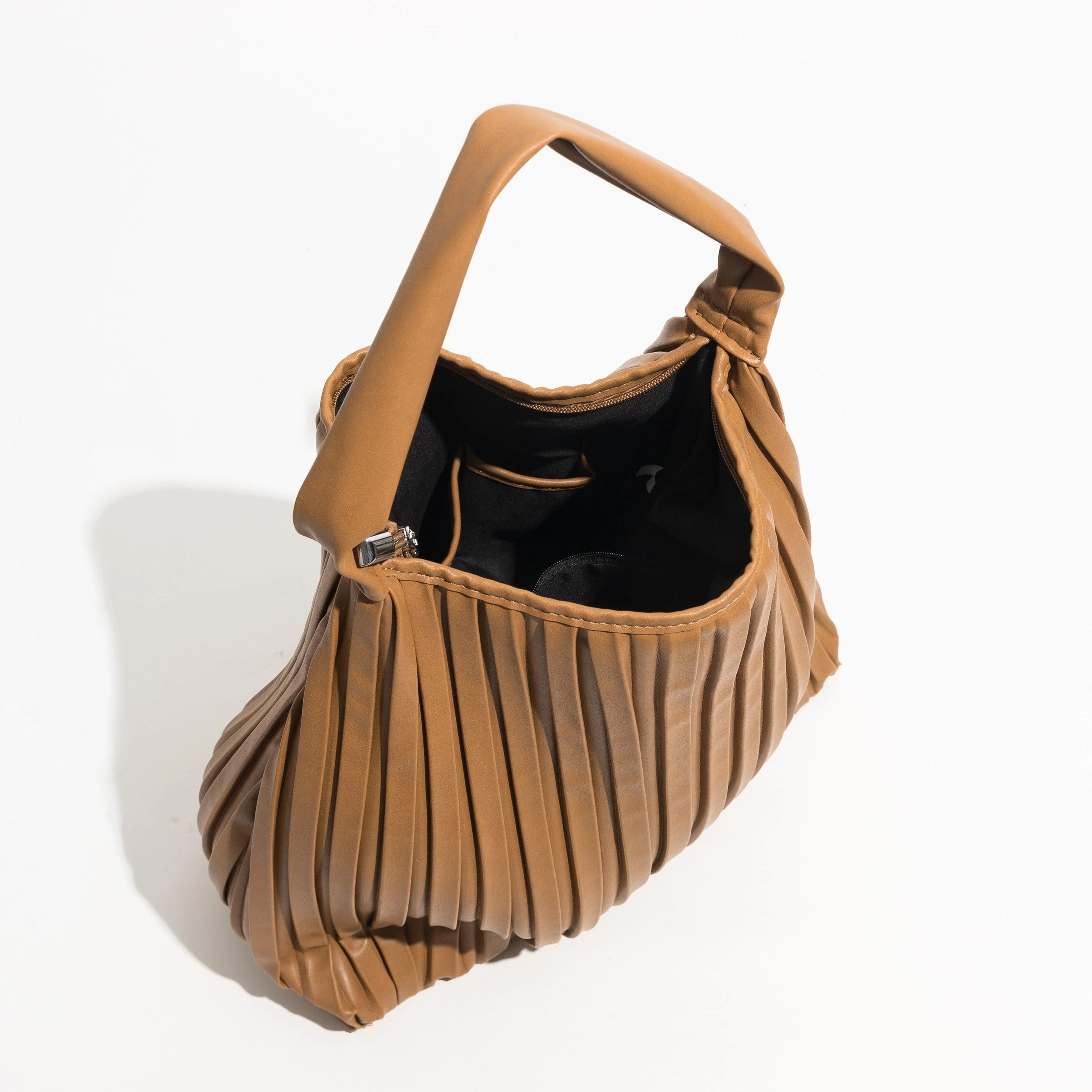 Portia Pleated Faux Leather Hobo Bags - 5 Colors - Glova