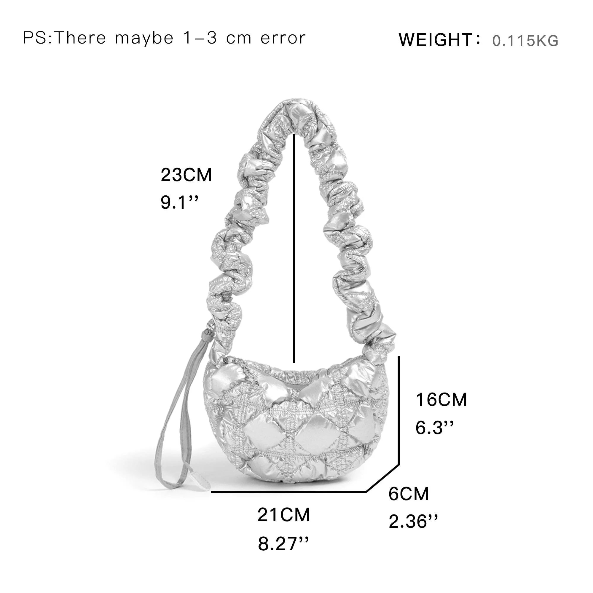 Prisca Metallic Ruched Fanny Bags - 4 Colors - Glova