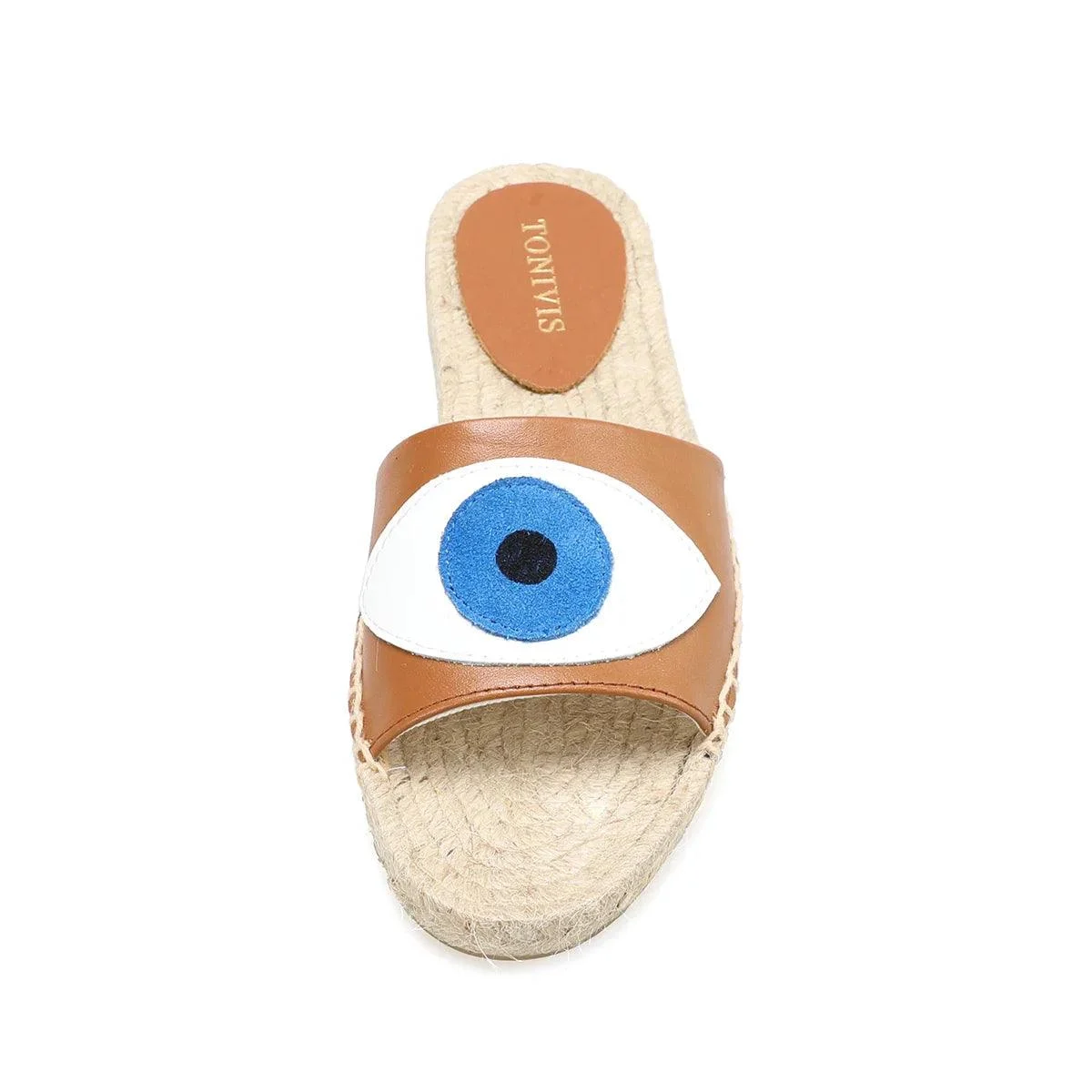 Prudence Blue Eye Espadrilles Slippers - Glova