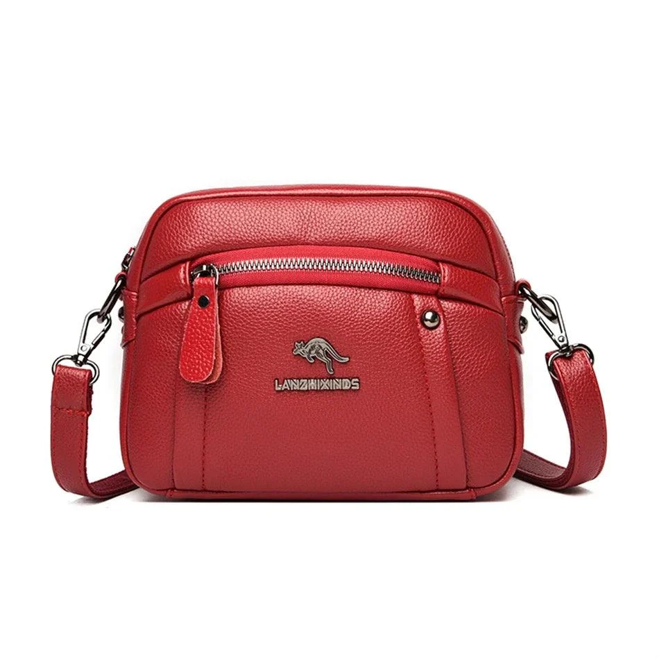 PU Leather Ladies Messenger Shell Crossbody Bags - Glova