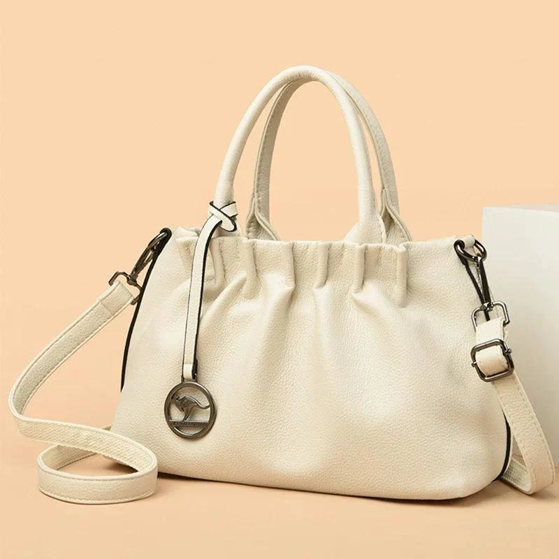 PU Leather Pleated Design Crossbody Women Shoulder bag - Glova