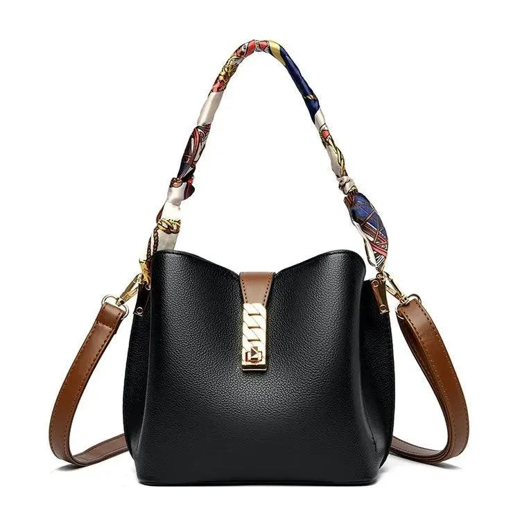 PU Leather Women Bucket Shoulder Bags - Glova