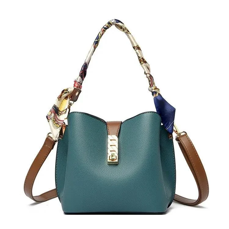 PU Leather Women Bucket Shoulder Bags - Glova