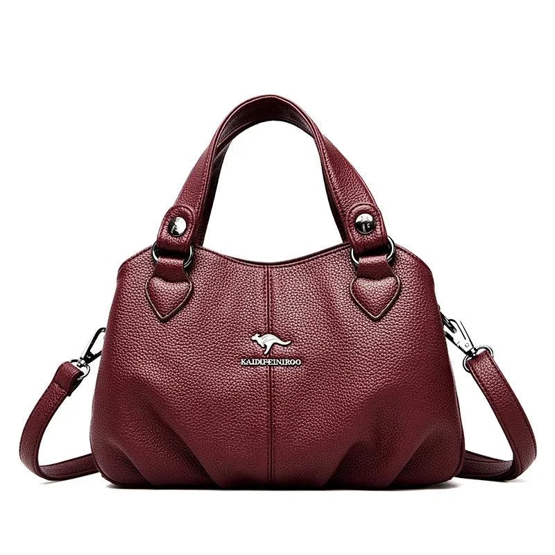 PU Leather Zipper Pocket Ladies Messenger Bags - Glova