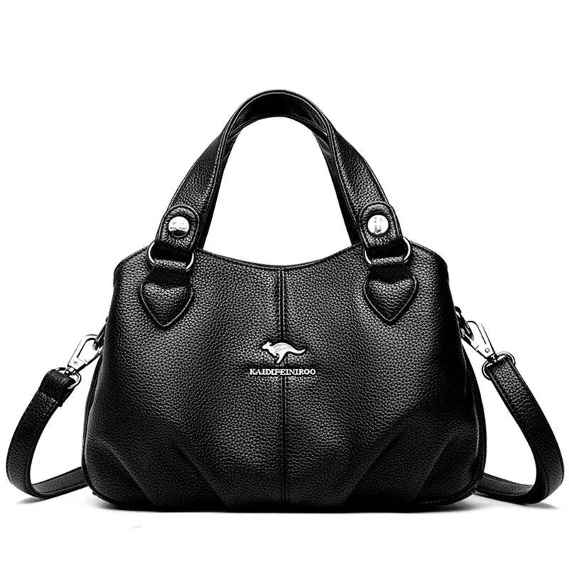 PU Leather Zipper Pocket Ladies Messenger Bags - Glova