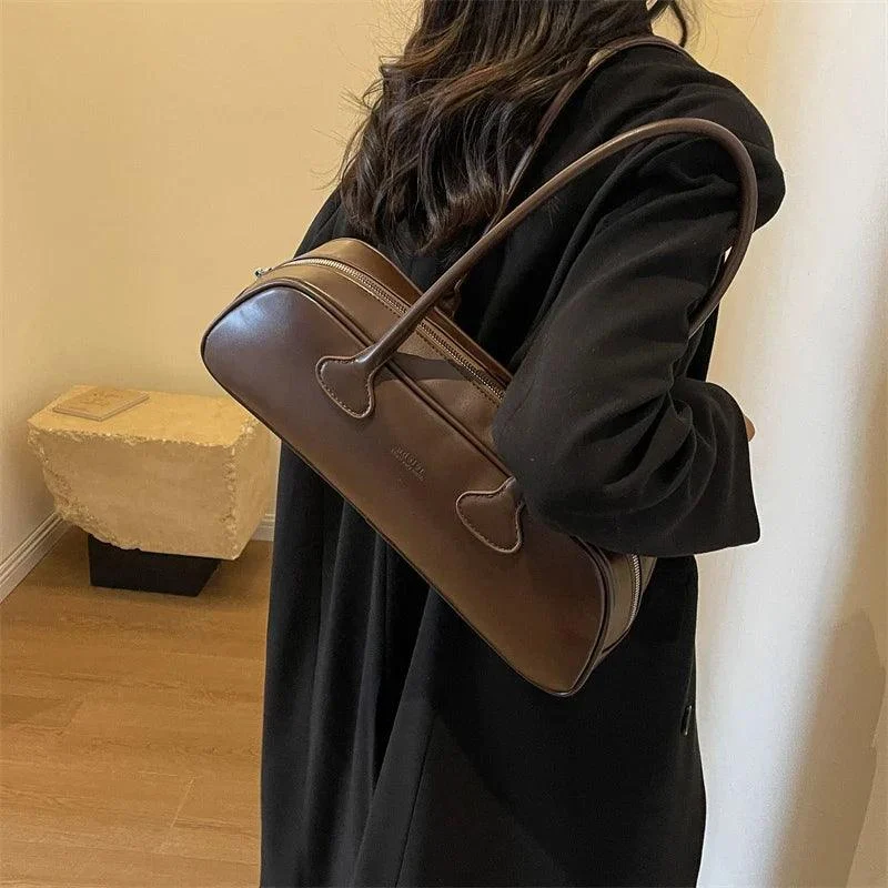 Pu Leather Zipper Shoulder Bags for Women - Glova