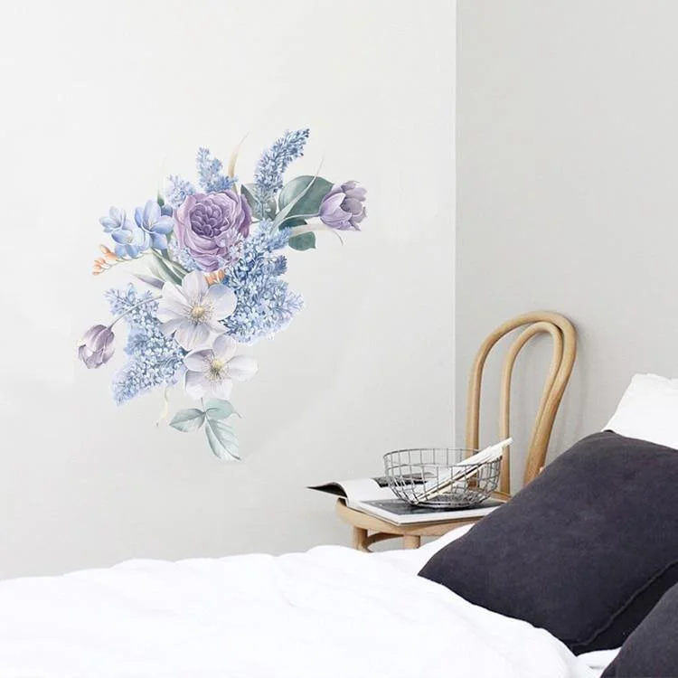 Purple Flowers Wall Sticker - Glova