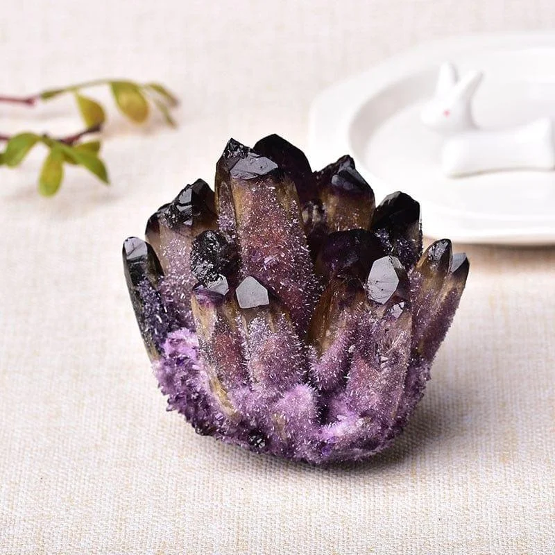 Purple Phantom Quartz Cluster Crystal - Glova