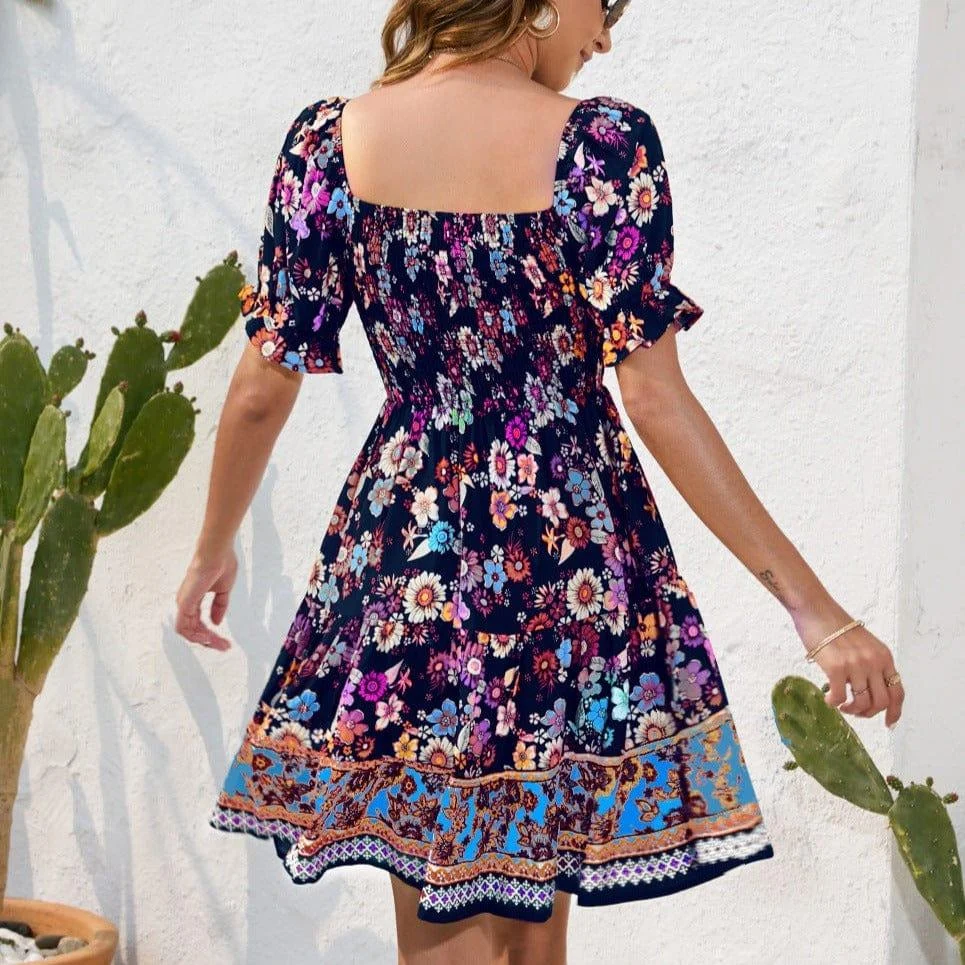 Quinley Boho Mini Dress - Glova