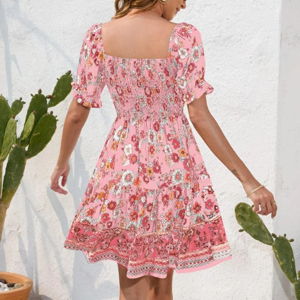 Quinley Boho Mini Dress - Glova