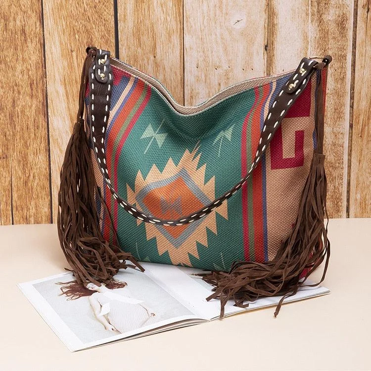 Raelynn Tribal Prints Western Shoulder Bags - 16 Colors - Glova